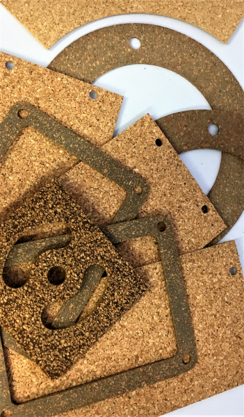 example gaskets made with cork and rubber material