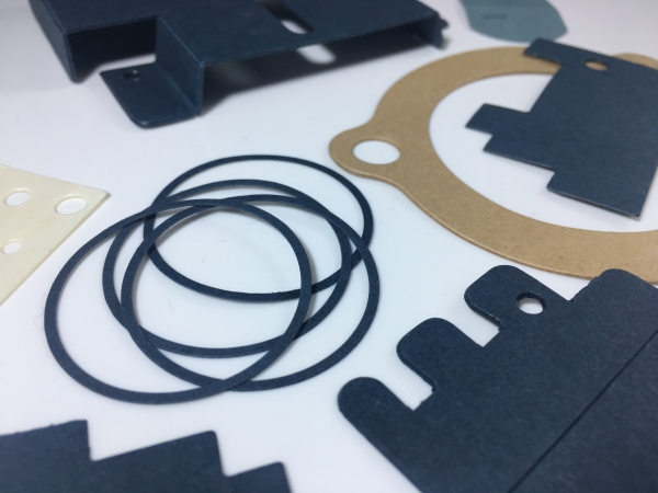 Various electrical gaskets from Accurate Felt & Gasket, in rings and rectangular shapes