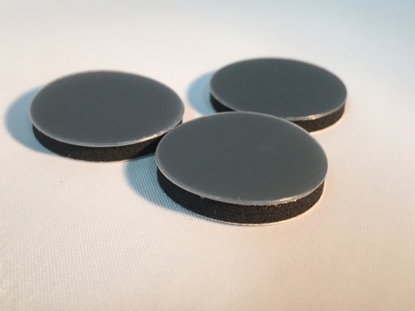 A silver Laminated Disc from Accurate Felt & Gasket